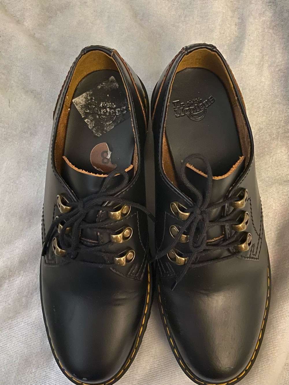 Dr. Martens Black Leather Lace-Up Loafer - Picture 10 of 10
